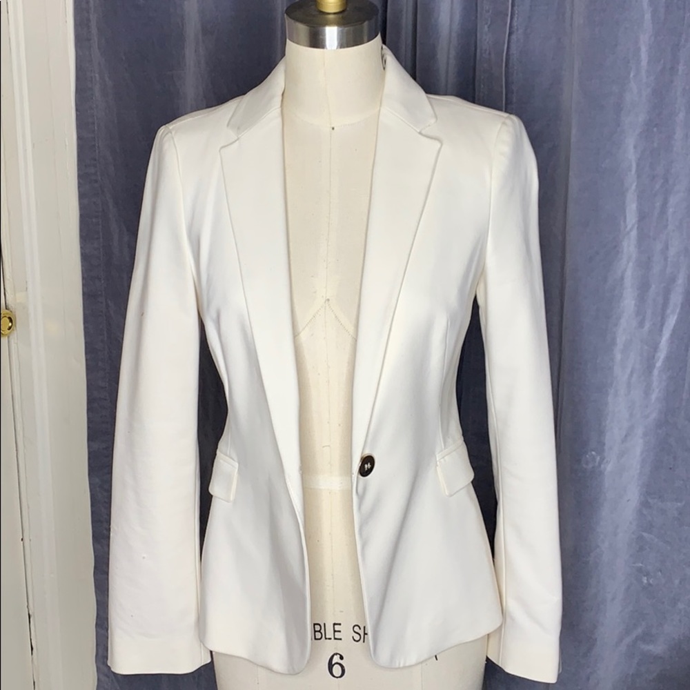 White suit blazer